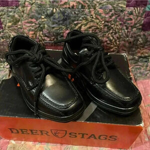 Black Kids (boys) Dress Shoes